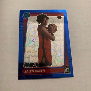 2021 Donruss Optic Jalen Green Blue Velocity RC #159 Rockets